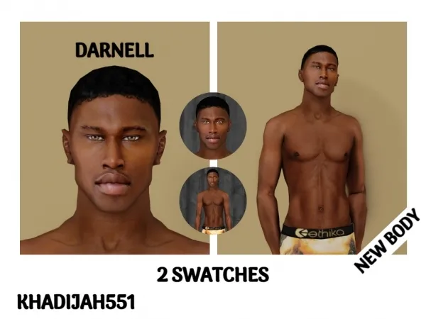 Alpha DARNELL SKIN - The Sims 4 Custom Content