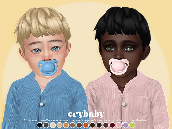 Maxis Match crybaby snow escape hair (maushassims) toddler m - The Sims 4 Custom Content