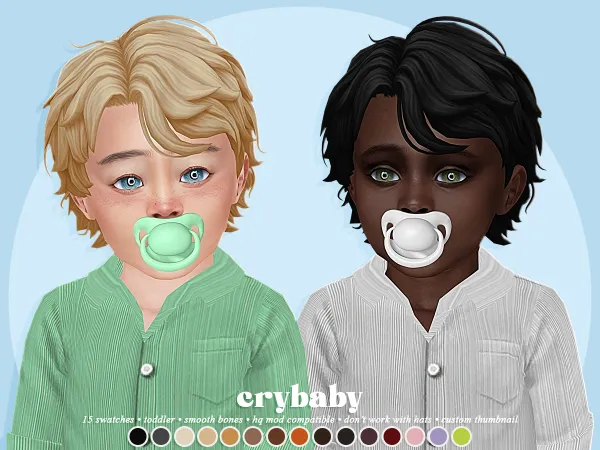 Maxis Match crybaby hugh hair (okruee) toddler m - The Sims 4 Custom Content