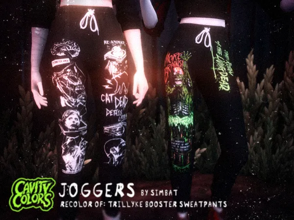 Maxis Match Horror Joggers Mesh needed by Simbat - The Sims 4 Custom Content
