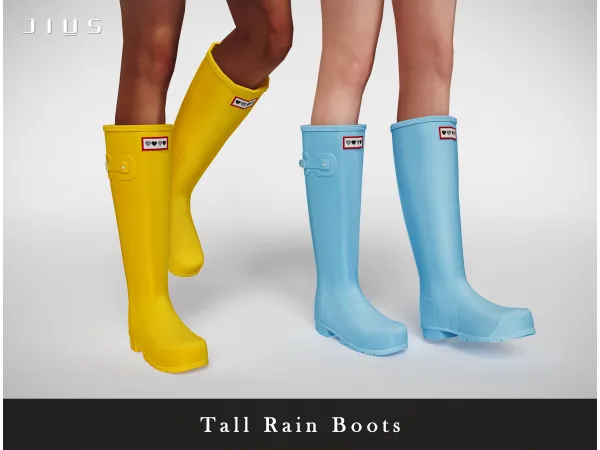 Mix Rain Boots Collection Part I sims by Jius - The Sims 4 Custom Content
