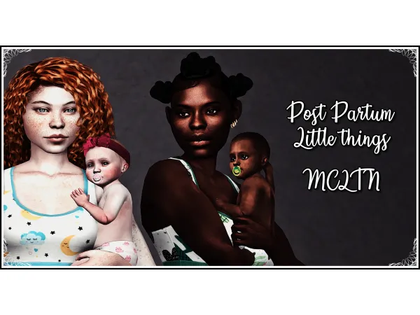 Mix Post Partum Little Thing by Moonchild - The Sims 4 Custom Content