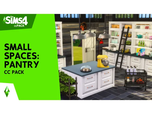 Maxis Match Small Spaces Pantry Pack by SIXAM CC - The Sims 4 Custom Content