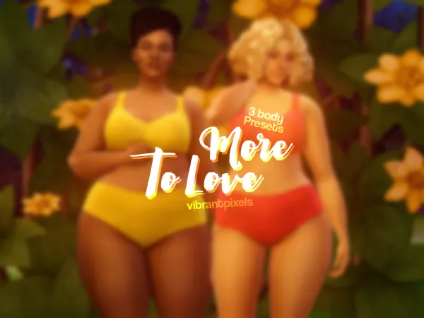 Maxis Match More To Love Body Presets - The Sims 4 Custom Content