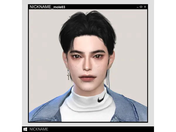 Mix [CAS] mole03 by give me a nickname - The Sims 4 Custom Content
