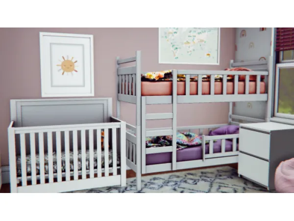 Roisin Crib Newborn Lowered Mattress Included - The Sims 3 Custom Content