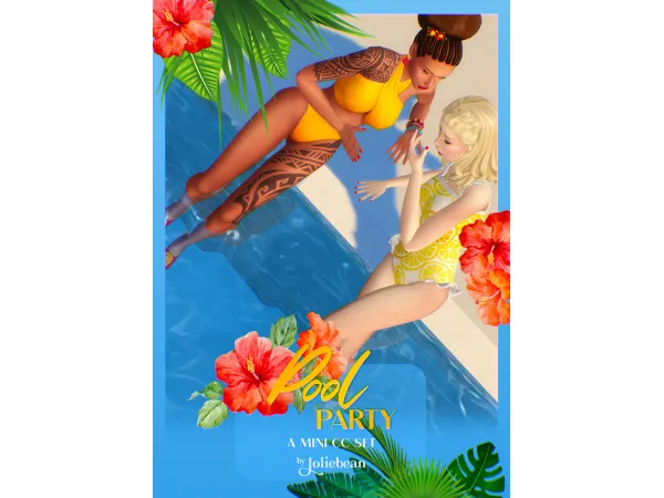 Maxis Match Pool Party a mini set by Joliebean by Joliebean - The Sims 4 Custom Content