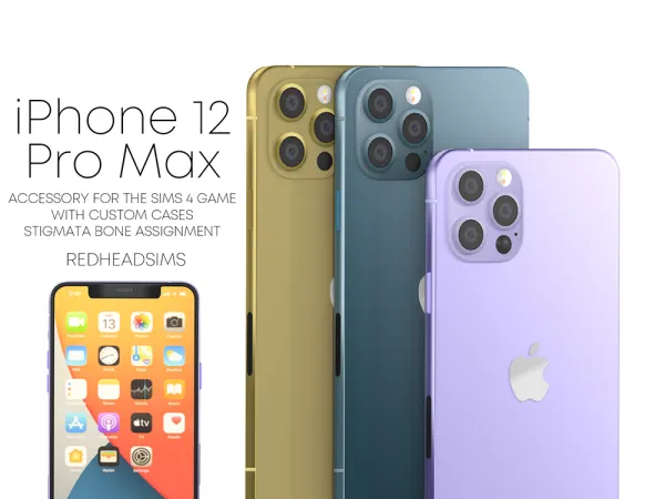 Mix IPHONE 12 PRO MAX - The Sims 4 Custom Content