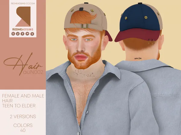 Alpha AU HAIR N002 - The Sims 4 Custom Content