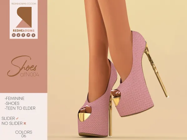 Alpha AF SHOES N004 - The Sims 4 Custom Content