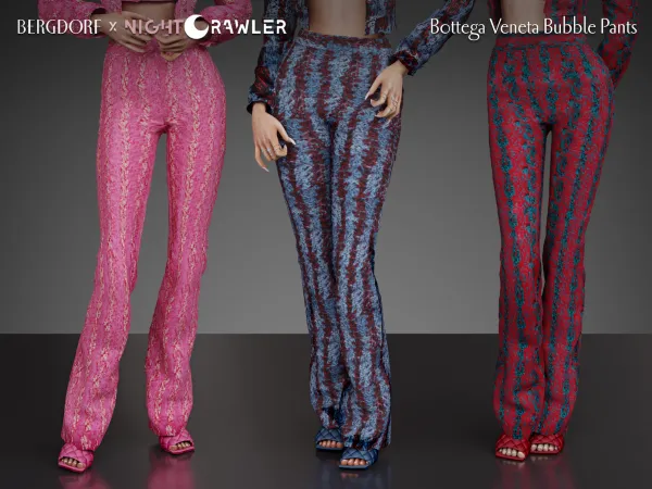 Alpha bottega veneta bubble pants - The Sims 4 Custom Content