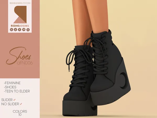 Mix AF SHOES N006 - The Sims 4 Custom Content