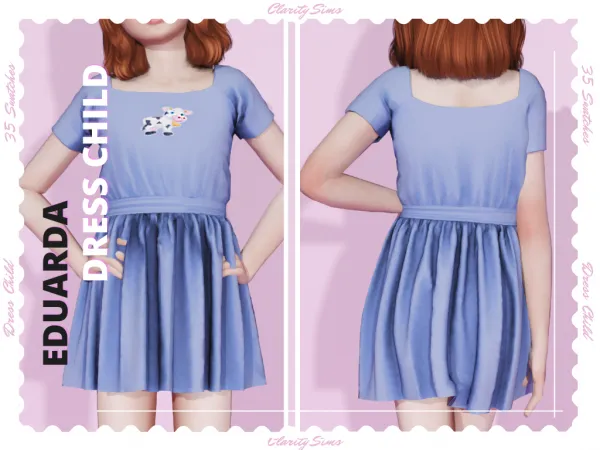 Eduarda - Dress Child by Clarity Sims