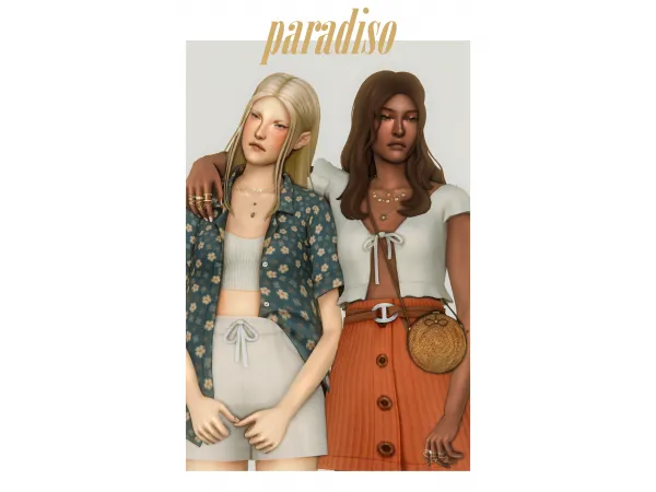 Maxis Match paradiso pack by clumsyalien - The Sims 4 Custom Content