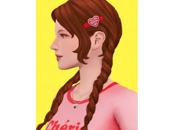 Maxis Match Heart Hairpin - The Sims 4 Custom Content