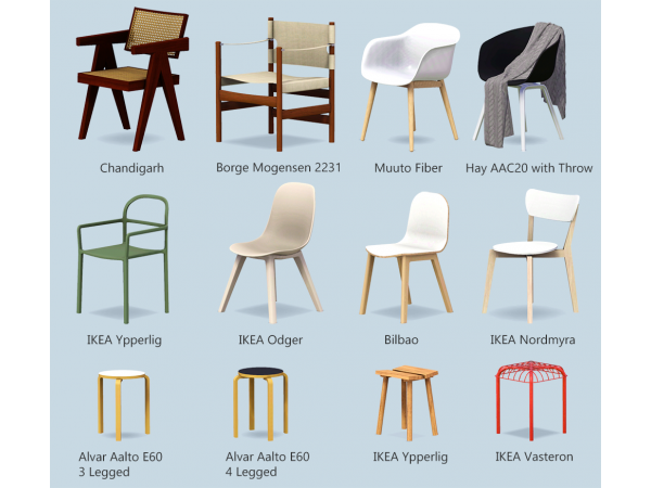 Sims 4 chairs converted to Sims 3 The Sims 3 Download SimsFinds