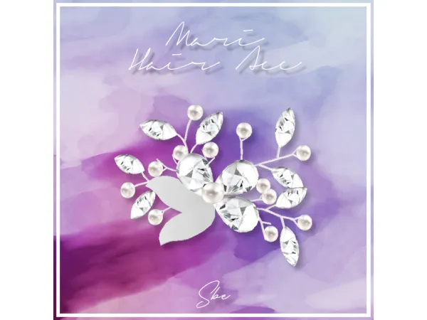 Mix [Sbe] Mari Hair Acc - The Sims 4 Custom Content