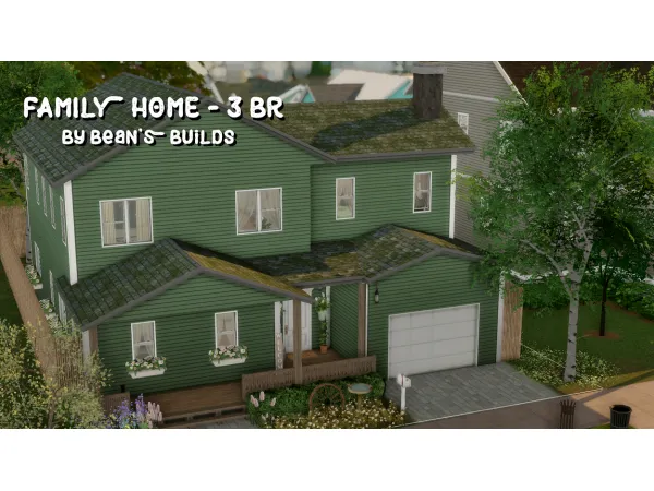 Maxis Match 3 Bedroom Family Home - The Sims 4 Custom Content
