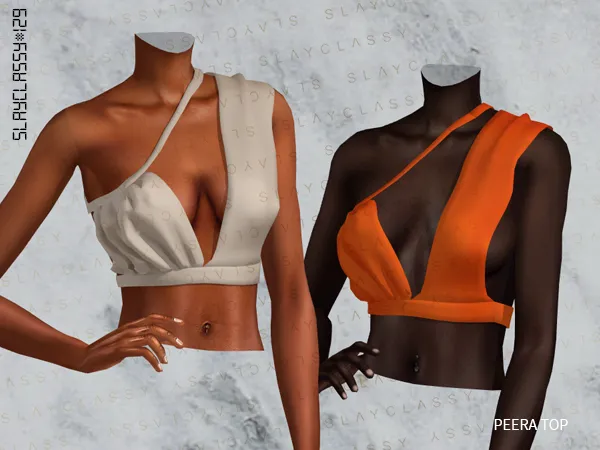 Alpha SC129 PEERA TOP - The Sims 4 Custom Content