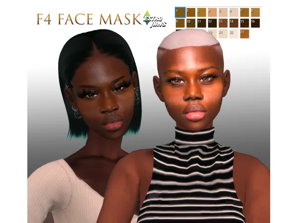 Alpha F4 Face Mask s by estrojan - The Sims 4 Custom Content