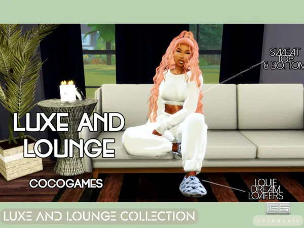Alpha luxe and lounge collection - The Sims 4 Custom Content