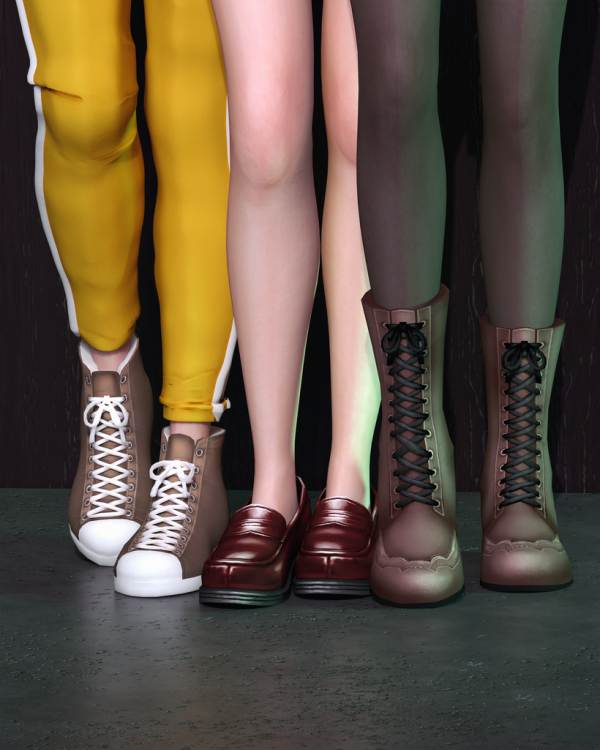 Alpha MMD Conversion Shoes Pack Remaster by simsfinds - The Sims 4 Custom Content