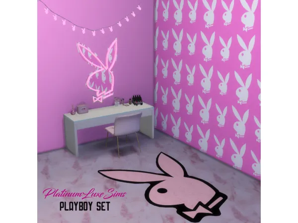Maxis Match Playboy Set by PlatinumLuxeSims - The Sims 4 Custom Content