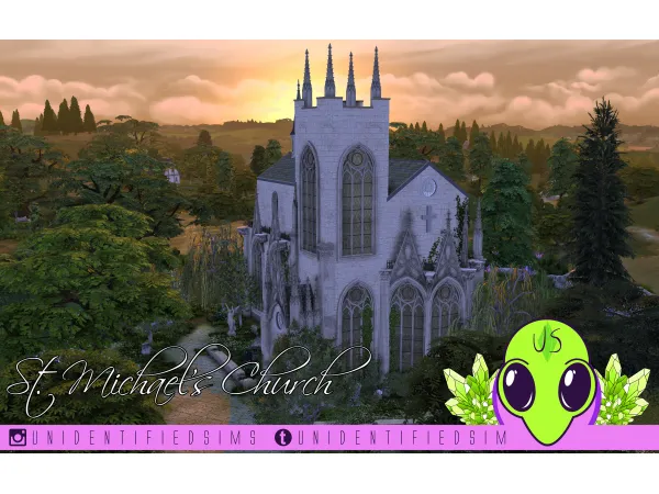 Maxis Match St Michael's Parish Church by unidentifiedsims - The Sims 4 Custom Content