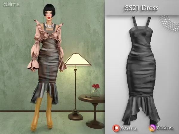 Alpha SS21 Dress - The Sims 4 Custom Content