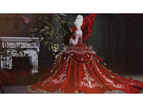 Alpha SY NN Burning lamp feast by zouyou - The Sims 4 Custom Content