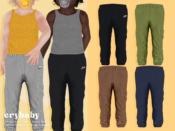 Alpha crybaby jamie sweatpants (jwofles) toddler m - The Sims 4 Custom Content