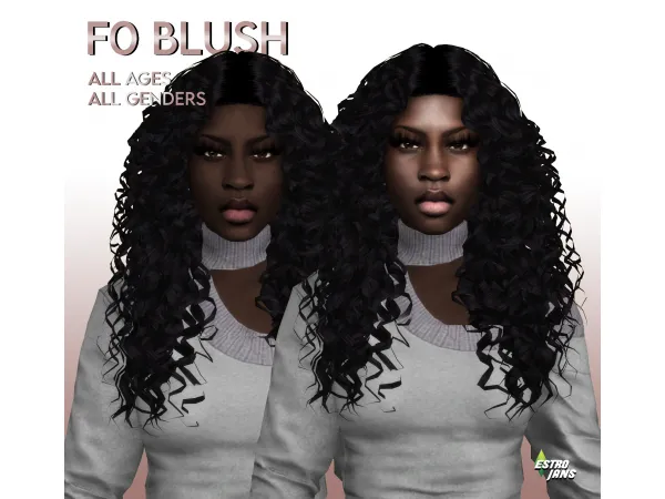 Alpha F0 Blush by Estrojans - The Sims 4 Custom Content