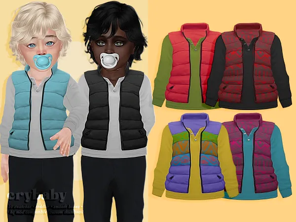 Alpha crybaby forest camp top (wistful castel) toddler m - The Sims 4 Custom Content