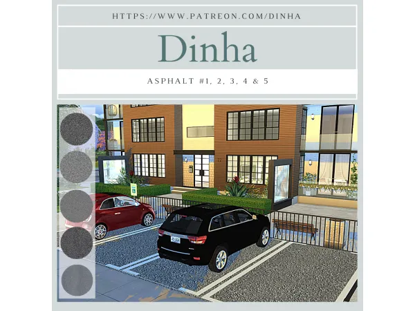 Maxis Match ASPHALT 1 - The Sims 4 Custom Content