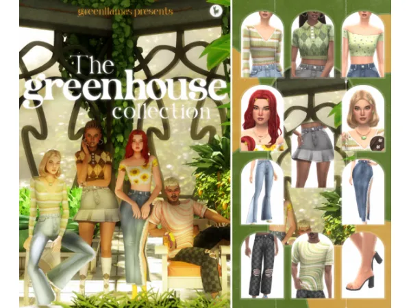 Maxis Match The Greenhouse Collection greenllamas by greenllamas - The Sims 4 Custom Content