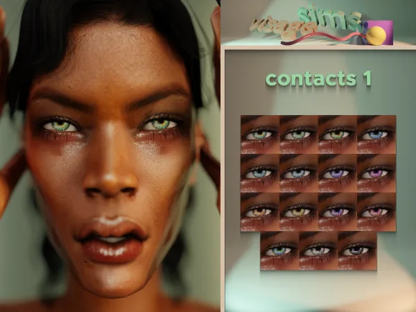 Alpha contacts 1 - The Sims 4 Custom Content