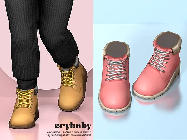 Mix crybaby mars boots (saurus) - The Sims 4 Custom Content