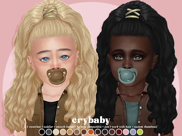 Maxis Match crybaby paris hair (aharris00britney) toddler f - The Sims 4 Custom Content