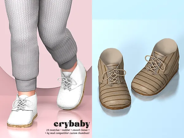 Mix crybaby espadrille sneakers (shakeproductions) - The Sims 4 Custom Content