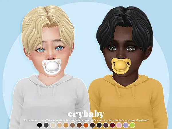 Maxis Match crybaby wilson hair (veve) - The Sims 4 Custom Content