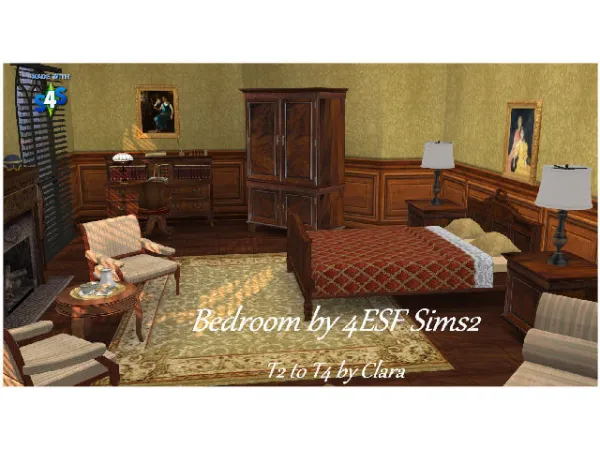 Mix Bedroom to by 4ESF - The Sims 4 Custom Content