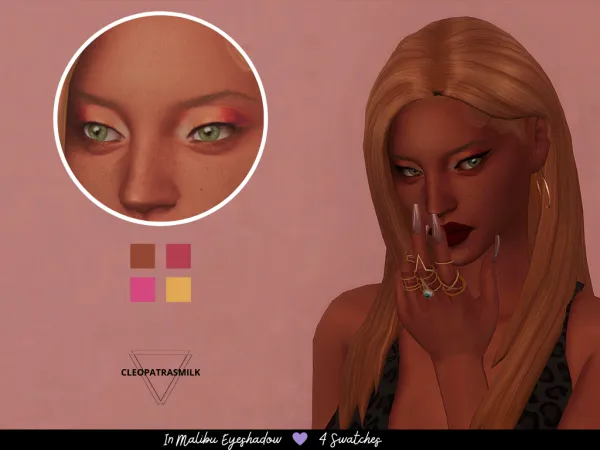 Maxis Match In Malibu Eyeshadow (hot summer collection) - The Sims 4 Custom Content