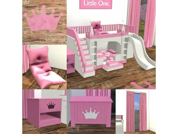 Alpha Toddler Castle Bedroom Stuff by simmerkatex - The Sims 4 custom content