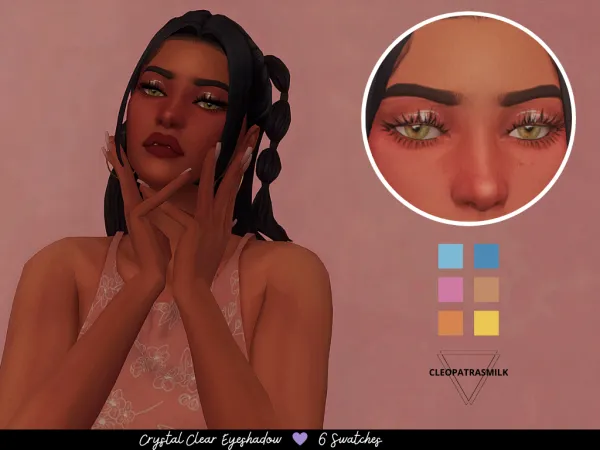 Maxis Match Crystal Clear Eyeshadow (Hot Summer Collection) - The Sims 4 Custom Content