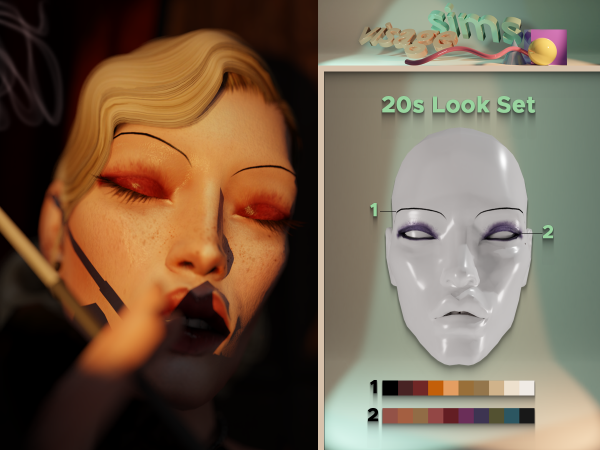 20s look beauty set - The Sims 4 Download 