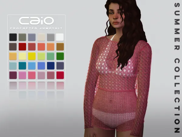 Maxis Match Crocheted Jumpsuit (Summer Collection) - The Sims 4 Custom Content