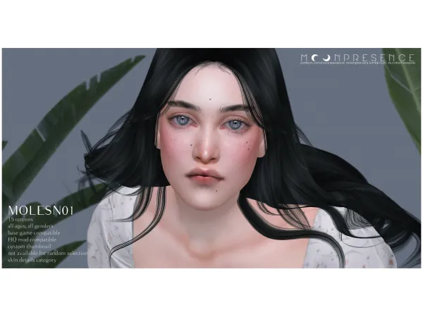 Mix MOLES N01 by ᴍᴏᴏɴ ᴘʀᴇsᴇɴᴄᴇ - The Sims 4 Custom Content