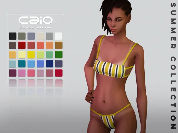 Maxis Match Cargo Bikini (Summer Collection) - The Sims 4 Custom Content