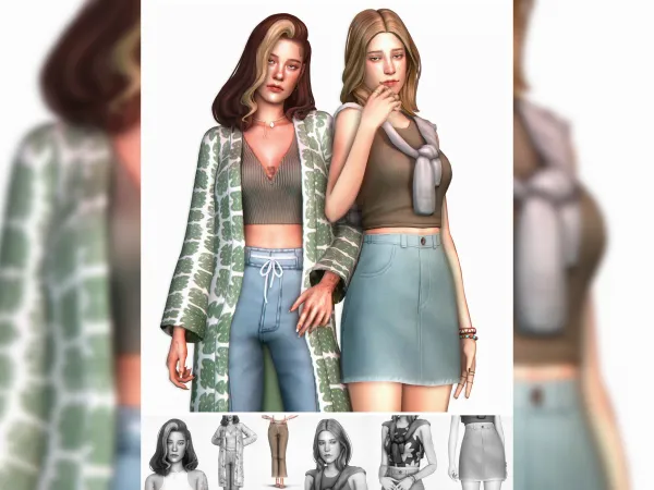 Maxis Match Romilly Jeans - The Sims 4 Custom Content