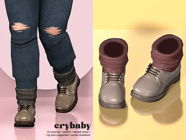 Mix crybaby number three sneaker (astrya96) - The Sims 4 Custom Content
